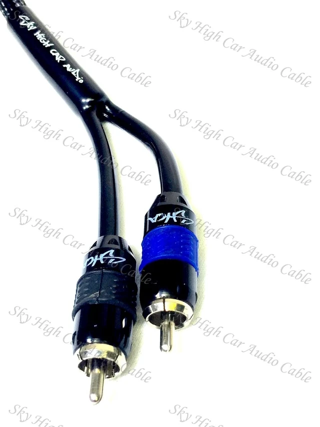 Alt view image 3 of 5 - Sky High Car Audio Premium 2-Channel RCA Cable - 6ft