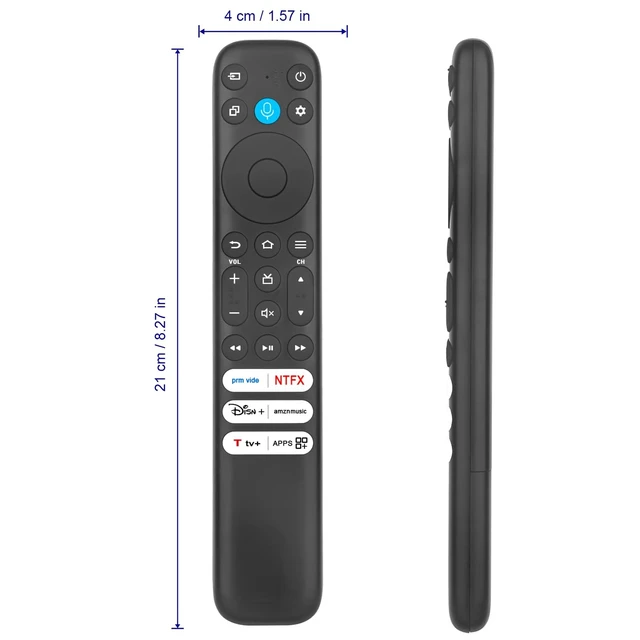 Alt view image 2 of 5 - AIDITIYMI Replace Remote for TCL TV 32S350F 40S350F 75Q651F 40SF35 75Q550F