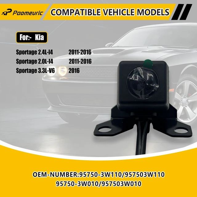 Alt view image 2 of 5 - 95750-3W110 Rear View Backup Camera Compatible with Kia Sportage 2011-2016
