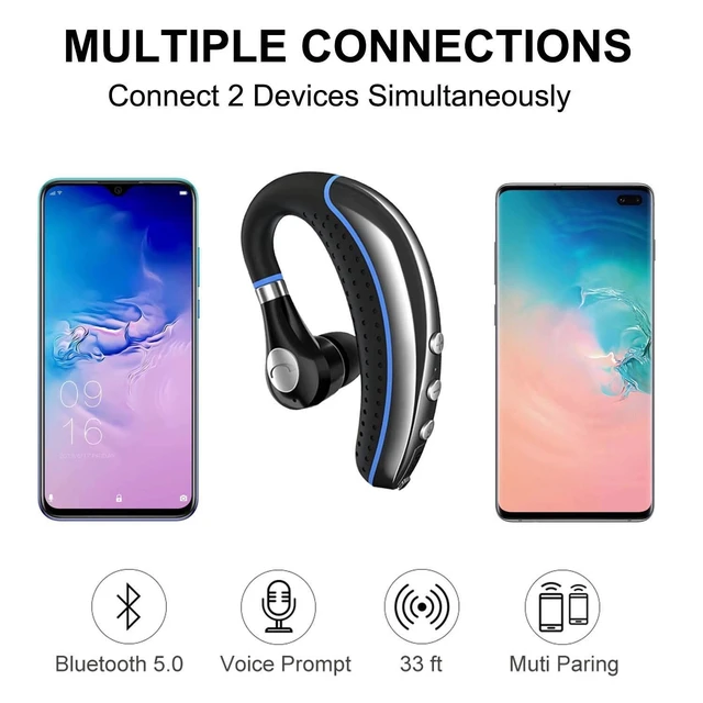 Alt view image 2 of 4 - FIMITECH Bluetooth Headset, Wireless Earpiece V5.0 Bluetooth Earpiece Ultralight Hands Free for Business/Office/Driving/Sporting