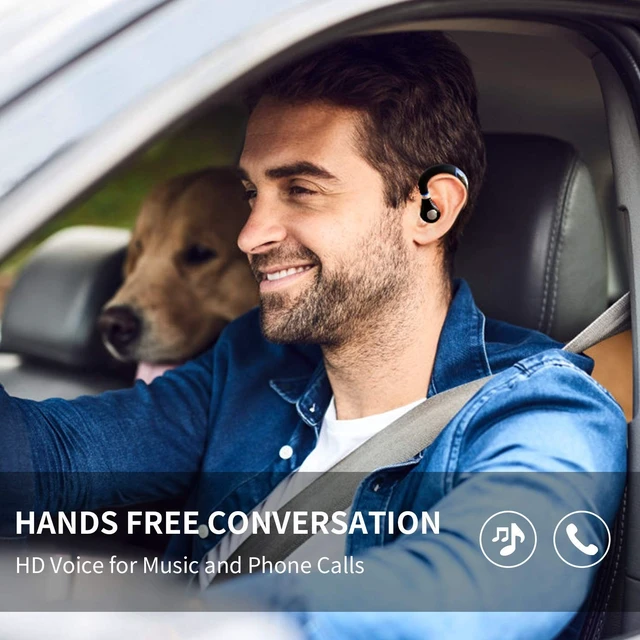 Alt view image 4 of 4 - FIMITECH Bluetooth Headset, Wireless Earpiece V5.0 Bluetooth Earpiece Ultralight Hands Free for Business/Office/Driving/Sporting