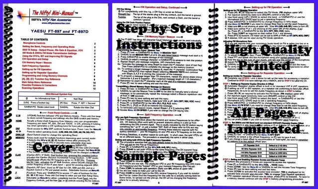 Main image of Yaesu FT-897 & FT-897D Mini-Manual by Nifty Accessories