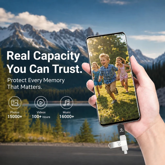 Alt view image 5 of 5 - True Capacity 512GB, JSL JDTDC Apple MFi Certified Photo Stick for iPhone