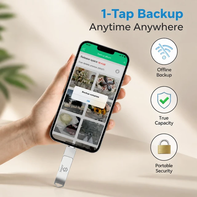 Alt view image 4 of 5 - True Capacity 512GB, JSL JDTDC Apple MFi Certified Photo Stick for iPhone