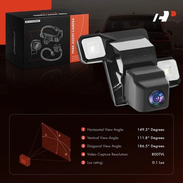Alt view image 2 of 5 - A-Premium Rear View Backup Camera Compatible with Toyota