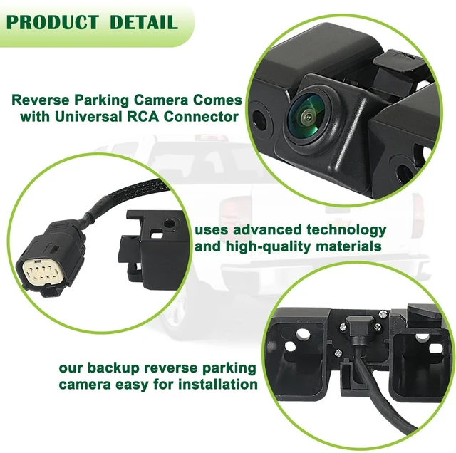 Alt view image 4 of 5 - omoZone Backup Camera Rear View Camera Compatible with 2016-2019 Chevrolet Chevy Silverado/GMC Sierra 1500 2500 HD 3500 HD Replaces 84062896 590-111