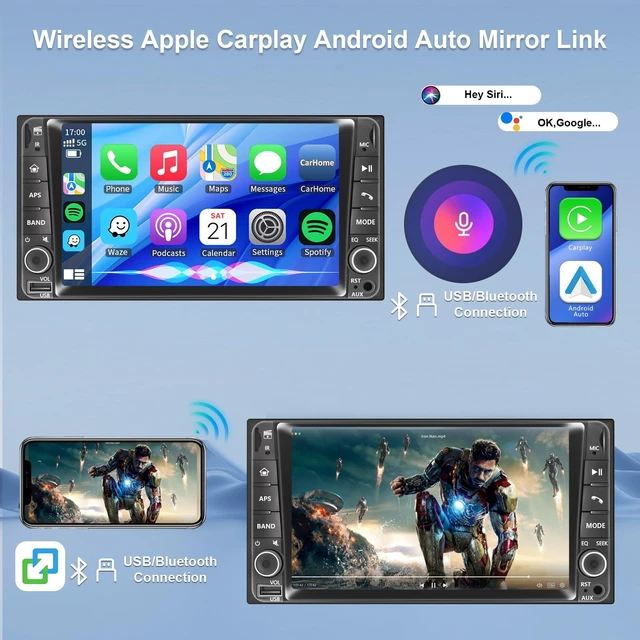 Alt view image 3 of 5 - Plug and Play Car Radio for Subaru Forester 2009-2015,Impreza 2008-2014,WRX 2008-2015,WRX STI 2008-2015, XV Crosstrek 2012-2015.7" IPS Touch Screen with Carplay/Android Auto/AM/FM/SWC/30EQ