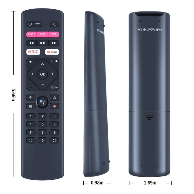 Alt view image 2 of 3 - Voice Replacement Remote for T-Mobile T-Vision HUB Streaming TV Box Stick