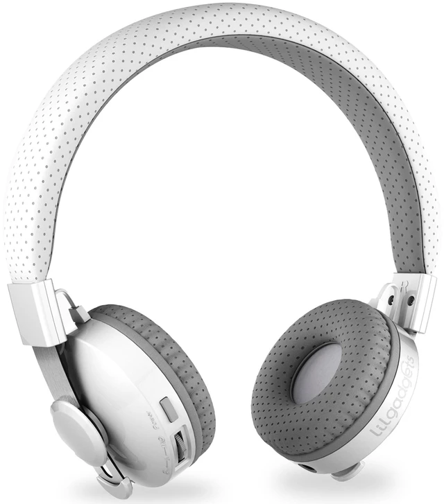 Main image of LilGadgets On-Ear Bluetooth Headphones for School - Ages 4+, White, Untangled Pro - Volume-Limited SoftTouch Padding & Kids Wired Headphones w/Microphone - 12-Hour Playtime & 30 ft Range