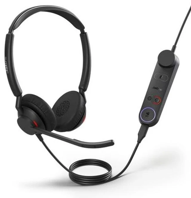 Main image of Jabra Engage 50 II Wired On-Ear Stereo Headset, Black, USB-C/A, Dual MEMS Microphone, 3-Year Warranty