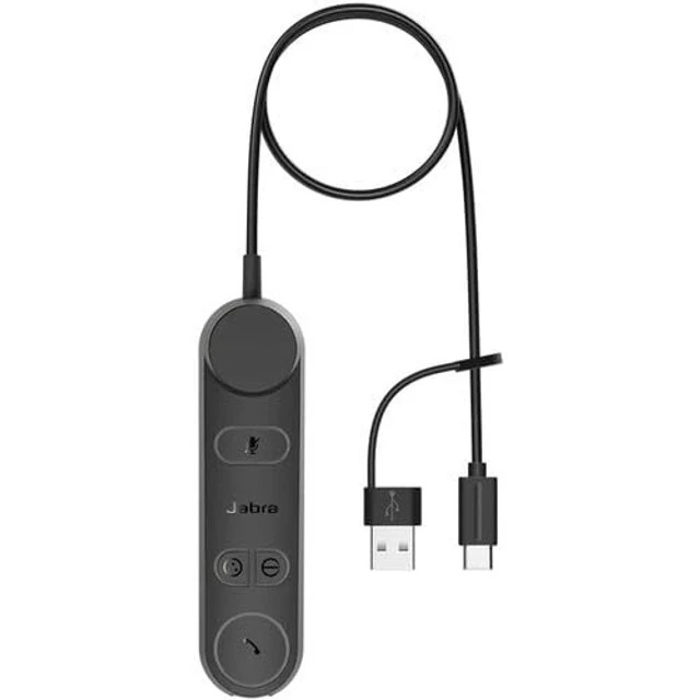 Alt view image 3 of 3 - Jabra Engage 50 II Wired On-Ear Stereo Headset, Black, USB-C/A, Dual MEMS Microphone, 3-Year Warranty
