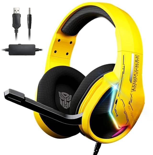 Main image of Transformers Wired Gaming Headset with Mic for PC PS4 PS5 Xbox One Switch