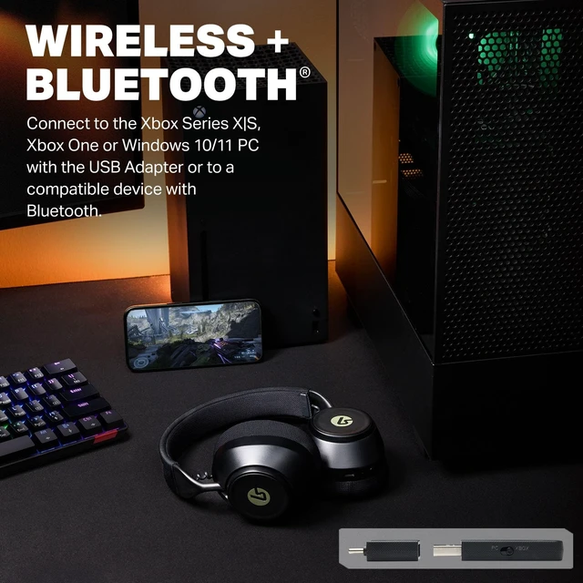 Alt view image 3 of 5 - LucidSound LS500X Wireless Gaming Headset for XBOX Series X^^S - Black
