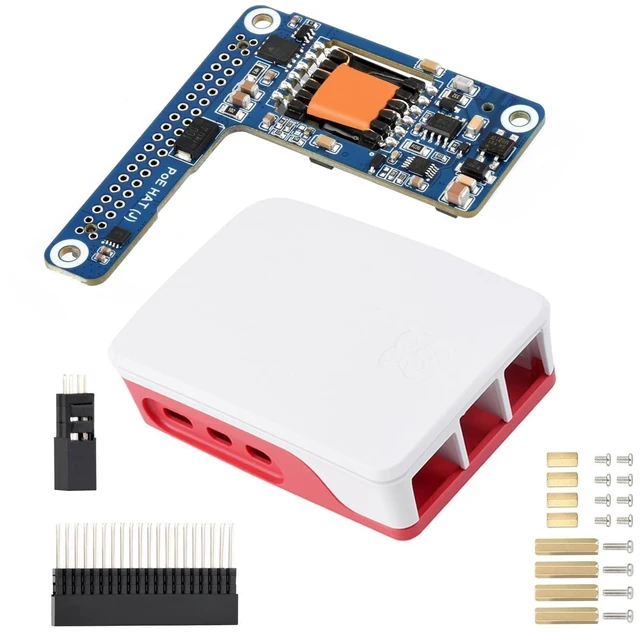 Main image of KLAYERS POE HAT Acce A J,Compatible with RPI 5 / CM5, Stable Performance,5A Output, Isolated Switched-Mode Power Supply,with RPi 5 Case (with Cooling Fan)