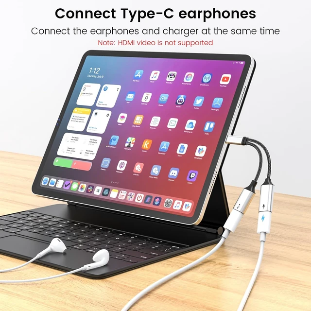 Alt view image 5 of 5 - MOGOOD USB C Splitter USB C to USB C Female Adapter USB Y Splitter Cable