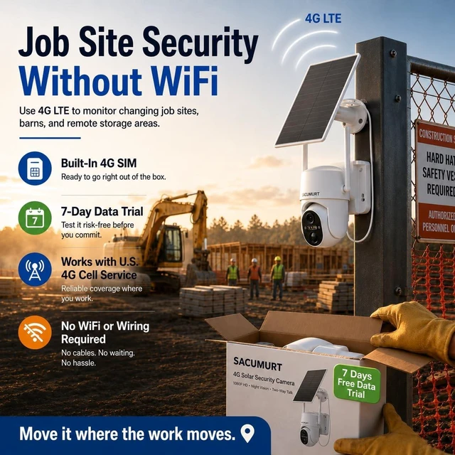 Alt view image 2 of 5 - No WiFi Security Cameras Wireless Outdoor, Solar Powered, Ranch Camera