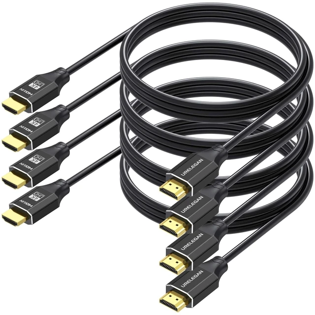 Main image of URELEGAN HDMI Cable 3FT 4-Pack Black