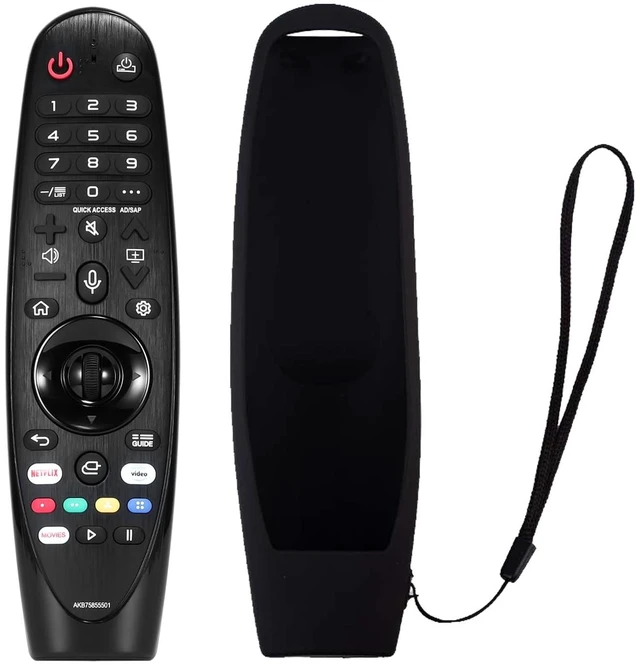Main image of Replacement for LG Magic Voice Remote Control for 2017-2022 Smart TV, MR22GA MR21GA MR20GA MR19BA AKB75855501 Magic Remote with Voice and Pointer Function (1 LG Remote +1 Black Covercase)