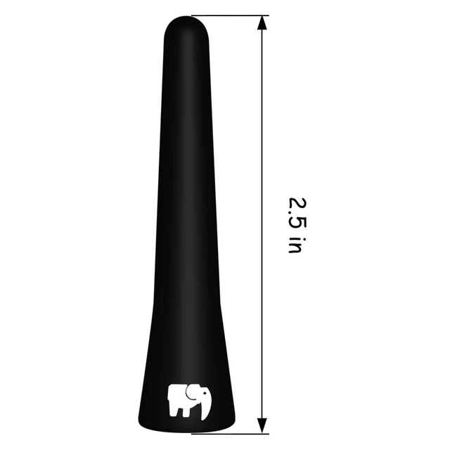 Alt view image 2 of 5 - ONE250 2.5" inch Short Copper Core Antenna, Compatible with Suzuki - Grand Vitara (2001-2023), Swift (2002-2024), SX4 (2002-2018), Liana (2002-2019) - Designed for Optimized FM/AM Reception (Black)