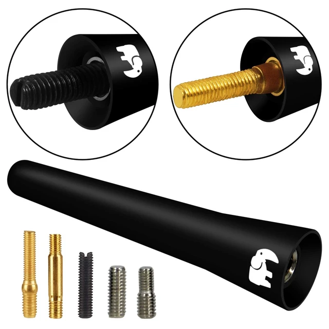 Alt view image 5 of 5 - ONE250 2.5" inch Short Copper Core Antenna, Compatible with Suzuki - Grand Vitara (2001-2023), Swift (2002-2024), SX4 (2002-2018), Liana (2002-2019) - Designed for Optimized FM/AM Reception (Black)