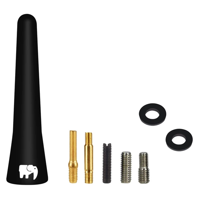 Alt view image 4 of 5 - ONE250 2.5" inch Short Copper Core Antenna, Compatible with Suzuki - Grand Vitara (2001-2023), Swift (2002-2024), SX4 (2002-2018), Liana (2002-2019) - Designed for Optimized FM/AM Reception (Black)