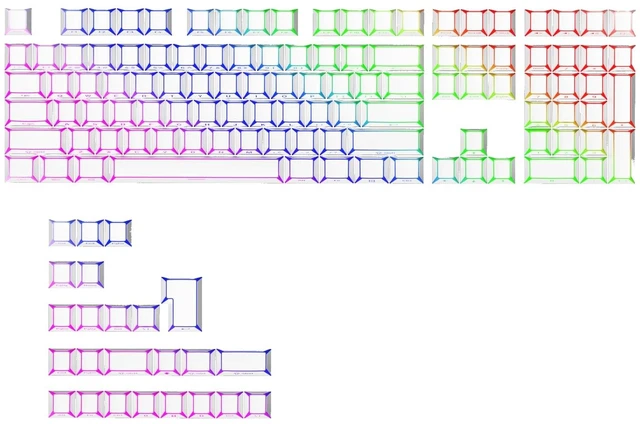 Main image of Fogruaden PBT Keycaps Set, Cherry Profile Side Print Keycap for Mechanical Keyboard Keycaps(ZheYing-White)