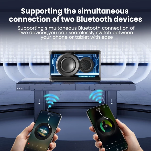 Alt view image 2 of 5 - Edifier Desktop Bluetooth Speaker, 25W RGB Wireless Gaming Speaker