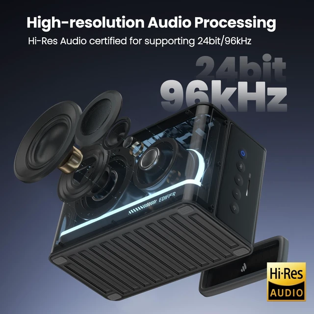 Alt view image 3 of 5 - Edifier Desktop Bluetooth Speaker, 25W RGB Wireless Gaming Speaker