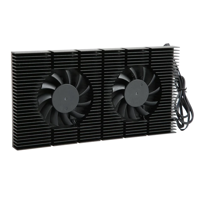 Alt view image 2 of 4 - Decumeby GPU Backplate Efficient Dual Fan Design for RTX3090 3080 3070 with Fast Heat Dissipation for Aluminum Alloy