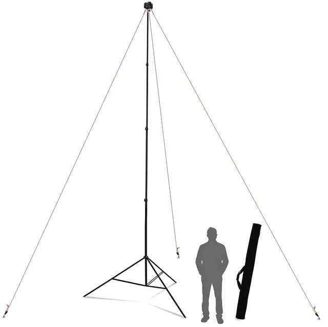 Main image of 20FT Extra Tall Tripod with Rope Heavy Duty Video Camera Stand