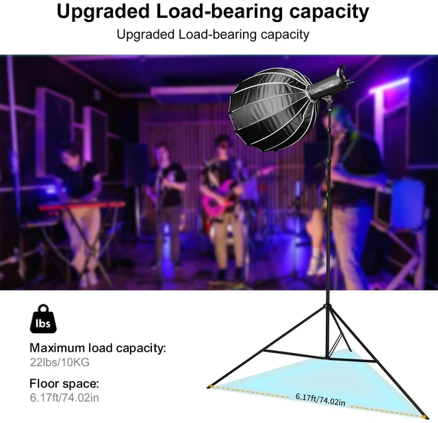 Alt view image 5 of 5 - 20FT Extra Tall Tripod with Rope Heavy Duty Video Camera Stand