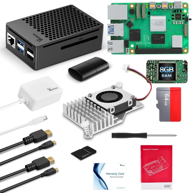Main image of Vemico Raspberry Pi 5 8GB Kit 64GB Edition