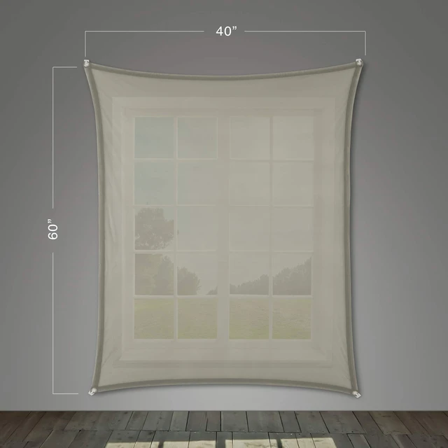 Alt view image 3 of 5 - Holographic Rear Projection Screen with Mounting Hardware for Projecting Halloween Videos (40" x 60" Gray)
