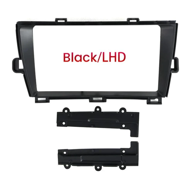 Alt view image 3 of 5 - Fits for Toyota Prius 2010-2015 Left Hand Drive Car Radio Stereo Fascia Frame Double DIN 9 inch Dash Installation Mounting Kit