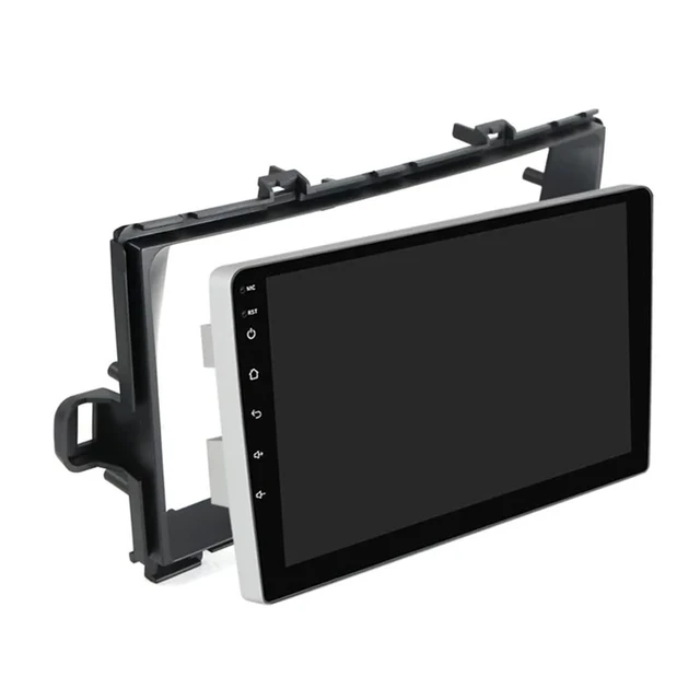 Alt view image 4 of 5 - Fits for Toyota Prius 2010-2015 Left Hand Drive Car Radio Stereo Fascia Frame Double DIN 9 inch Dash Installation Mounting Kit