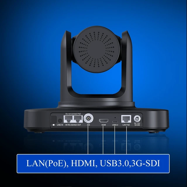 Alt view image 5 of 5 - KATOVJJTS PTZ Camera 4K with 20X Optical Zoom,AI Auto Tracking(Gen3), USB3.0/LAN/HDMI/3G-SDI Live Streaming Camera for Church Worship, Work with Vmix,Zoom,OBS,YouTube Livestream