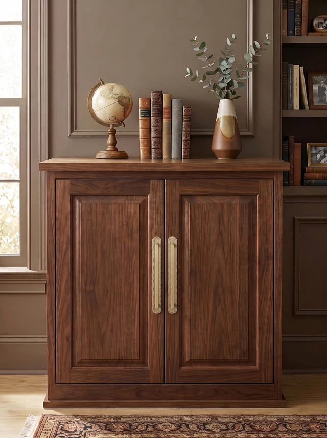 Alt view image 3 of 5 - Goo-Ki Champagne Bronze Cabinet Pulls with Backplate 7-9/16" Centers 2 Pack