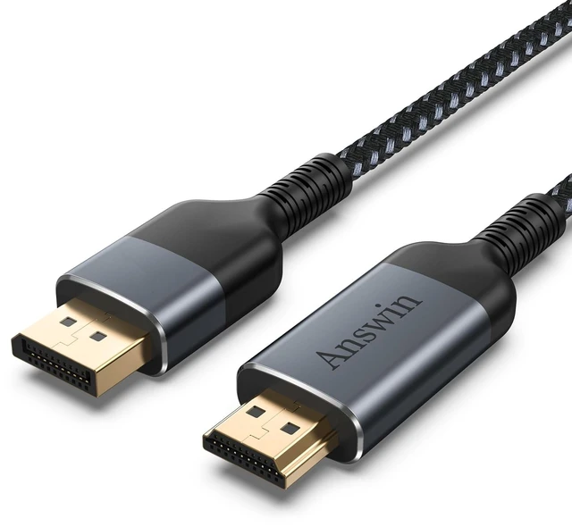 Main image of Answin HDMI to DisplayPort 4K@60Hz Uni-Directional 6Ft HDMI to DP Cable