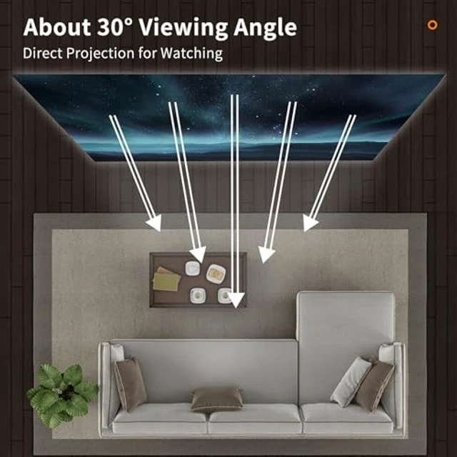 Alt view image 4 of 5 - Portable Metal Projection Screen 120 Inch Anti Light Movie Screen 16:9 3D 4K 1080P HD Foldable Projection Screen for Home Theater Indoor & Outdoor Entertainment