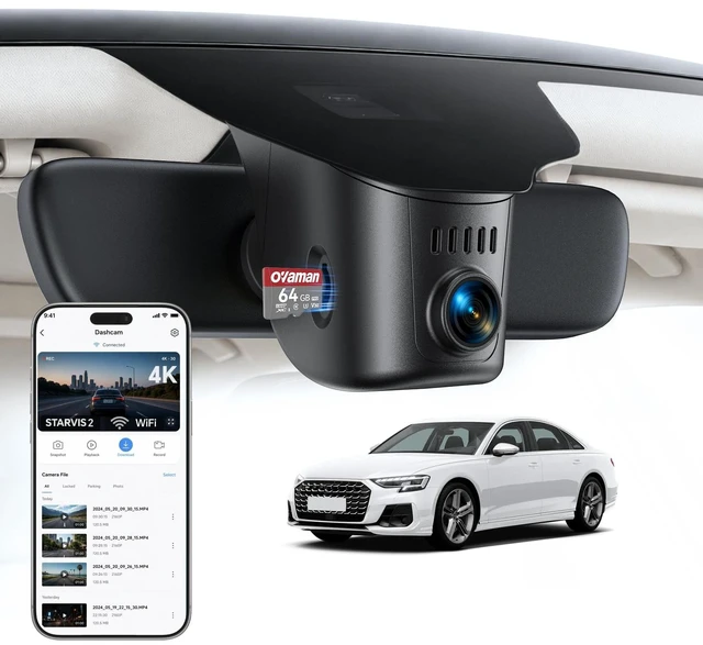 Main image of OEM-Fit 4K Dash Cam for Audi Models 2019-2026, 64GB
