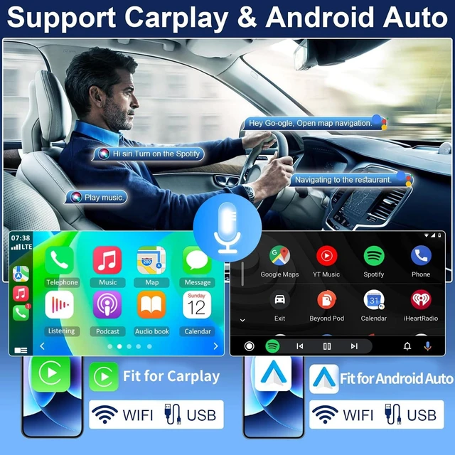 Alt view image 2 of 5 - 7 Inch Android 13 Car Stereo for 2002-2004 Ford Explorer