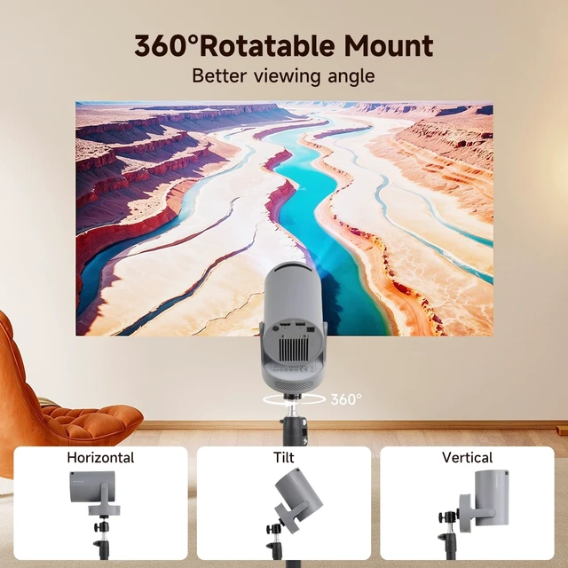 Alt view image 4 of 5 - Magcubic 47" Tripod for Projector, Ring Light, Cell Phone and Camera