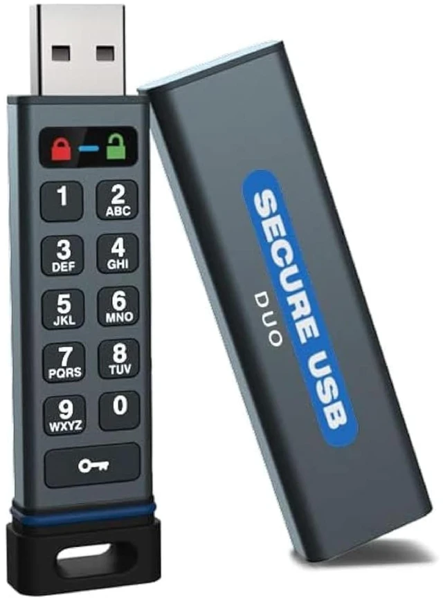 Main image of SecureData SecureUSB Duo 512GB Hardware Encrypted USB 3.0 Flash Drive