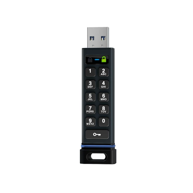 Alt view image 2 of 5 - SecureData SecureUSB Duo 512GB Hardware Encrypted USB 3.0 Flash Drive