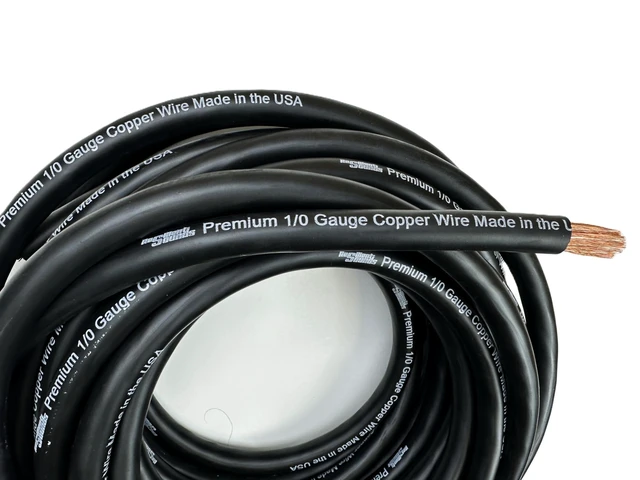 Alt view image 3 of 5 - Resilient Sounds 1/0 Premium High Conductivity Copper Car Audio Wire-Minimum 99.9% Pure Copper Made in the USA (Black, 25FT Length)