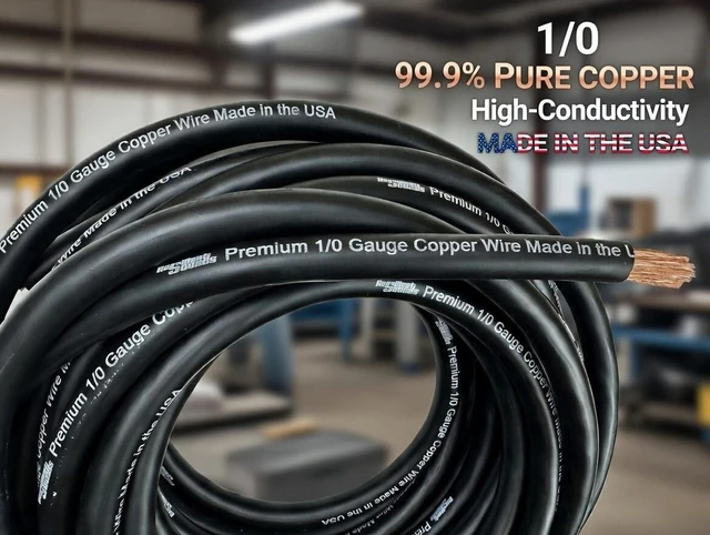 Alt view image 2 of 5 - Resilient Sounds 1/0 Premium High Conductivity Copper Car Audio Wire-Minimum 99.9% Pure Copper Made in the USA (Black, 25FT Length)