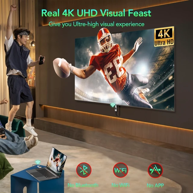 Alt view image 2 of 5 - ICZI Wireless HDMI Transmitter and Receiver 4K 165FT 5G