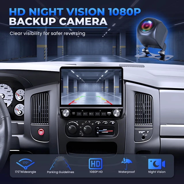 Alt view image 4 of 5 - 8+32GB ROM Android 15 Car Radio for Dodge Ram 1500 2500 3500 2002-2005