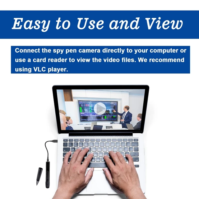 Alt view image 4 of 5 - KDNRHE Security Camera, Hidden Spy Camera Pen, Hidden Camera Nanny Cam
