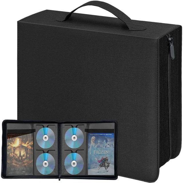 Main image of Salajory CD DVD Storage Binder with Handles, PU Leather Corver